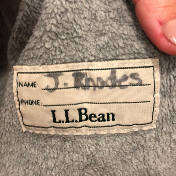 LLBean fleece lined rain coat waterproof - Picture 7 of 7